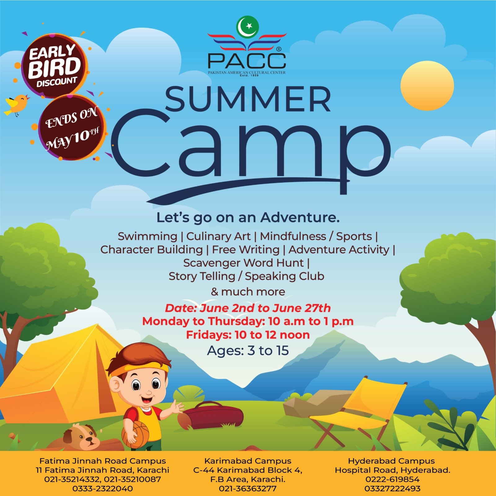 PACC’s Summer Camp Events in Karachi