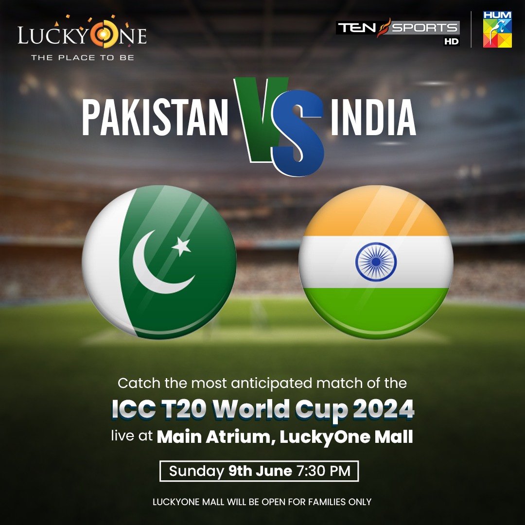 Pak Vs Ind Match Screening Luckyone Mall 09 June Events In Karachi 1472