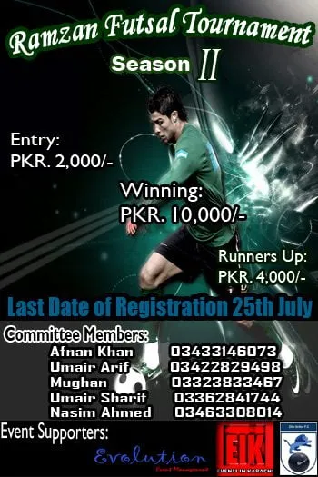 Futsul Tournament Poster