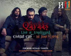 Qayaas Live at Cocktail Cafe - Eventsinkarachi.com