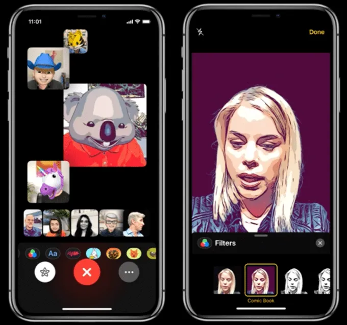 Apple Messages Camera Effect And Facetime