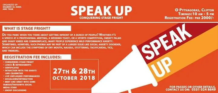 SPEAK UP Conquering Stage Fright