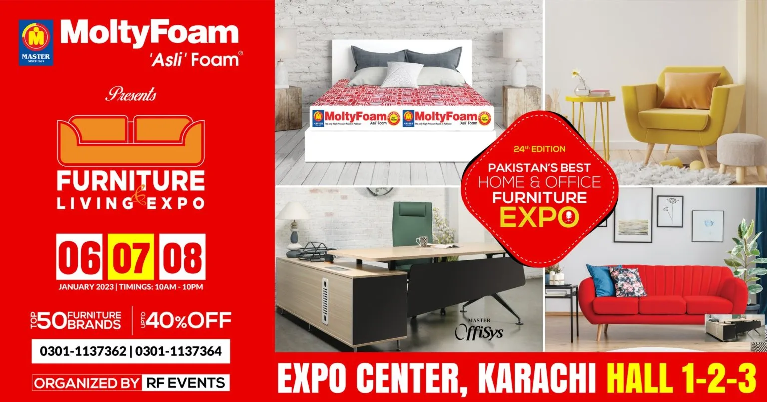 Furniture And Living Expo On 678 January 2023 At Expo Center Karachi