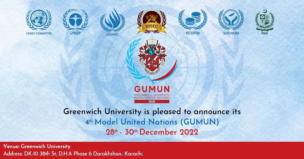 Greenwich University Model United Nations 2022 GUMUN