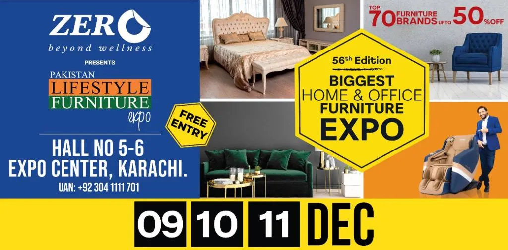 Pakistan Lifestyle Furniture Expo 9 10 11 Dec 2022 Expo Center Karachi