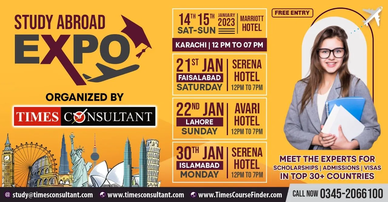 Study Abroad Expo By Times Consultant Karachi Marriott Hotel