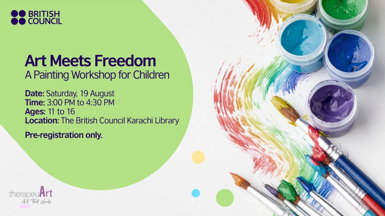 Art Meets Freedom A Painting Workshop for Children