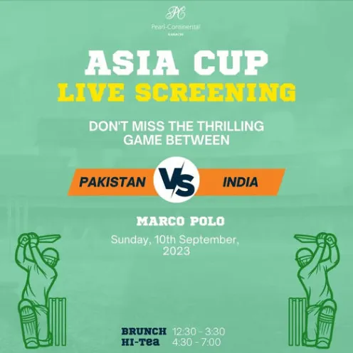 Pakistan vs India Asia Cup Match Screening [10 Sept]