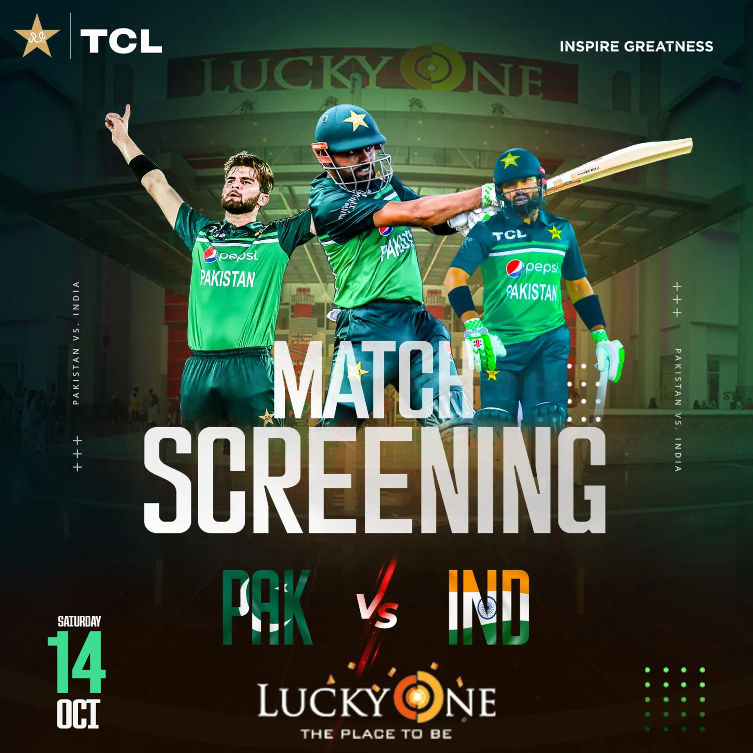 Pakistan vs India World Cup Match Screening