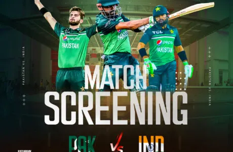 Pakistan vs India World Cup Match Screening