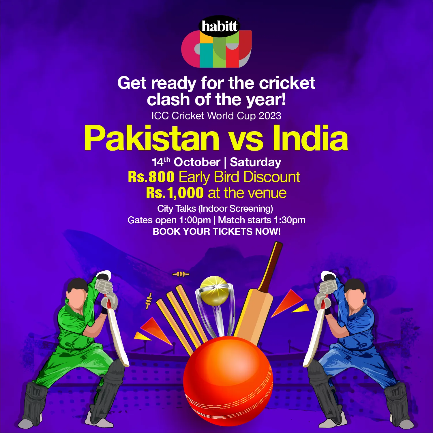 Pakistan vs India World Cup Match Screening