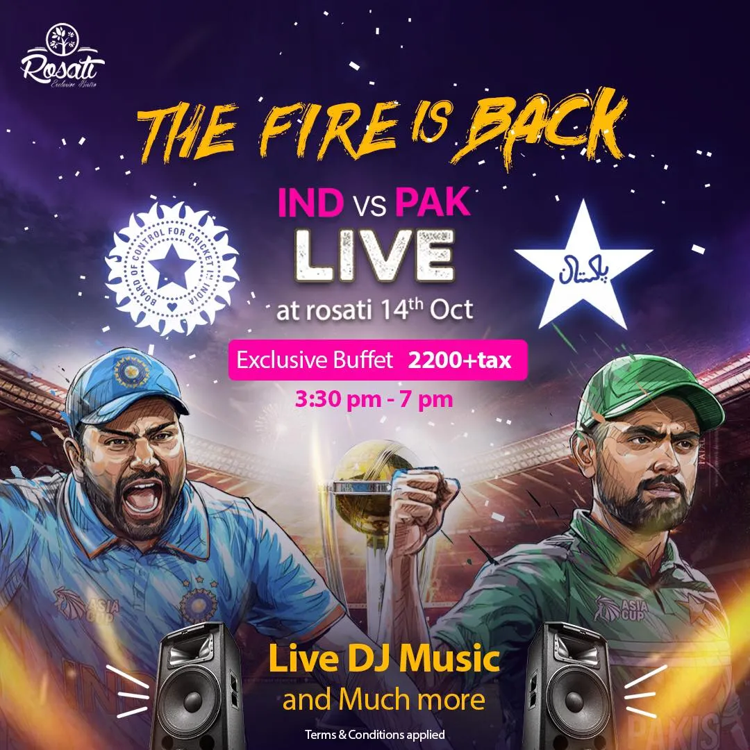 Pakistan vs India World cup match screening