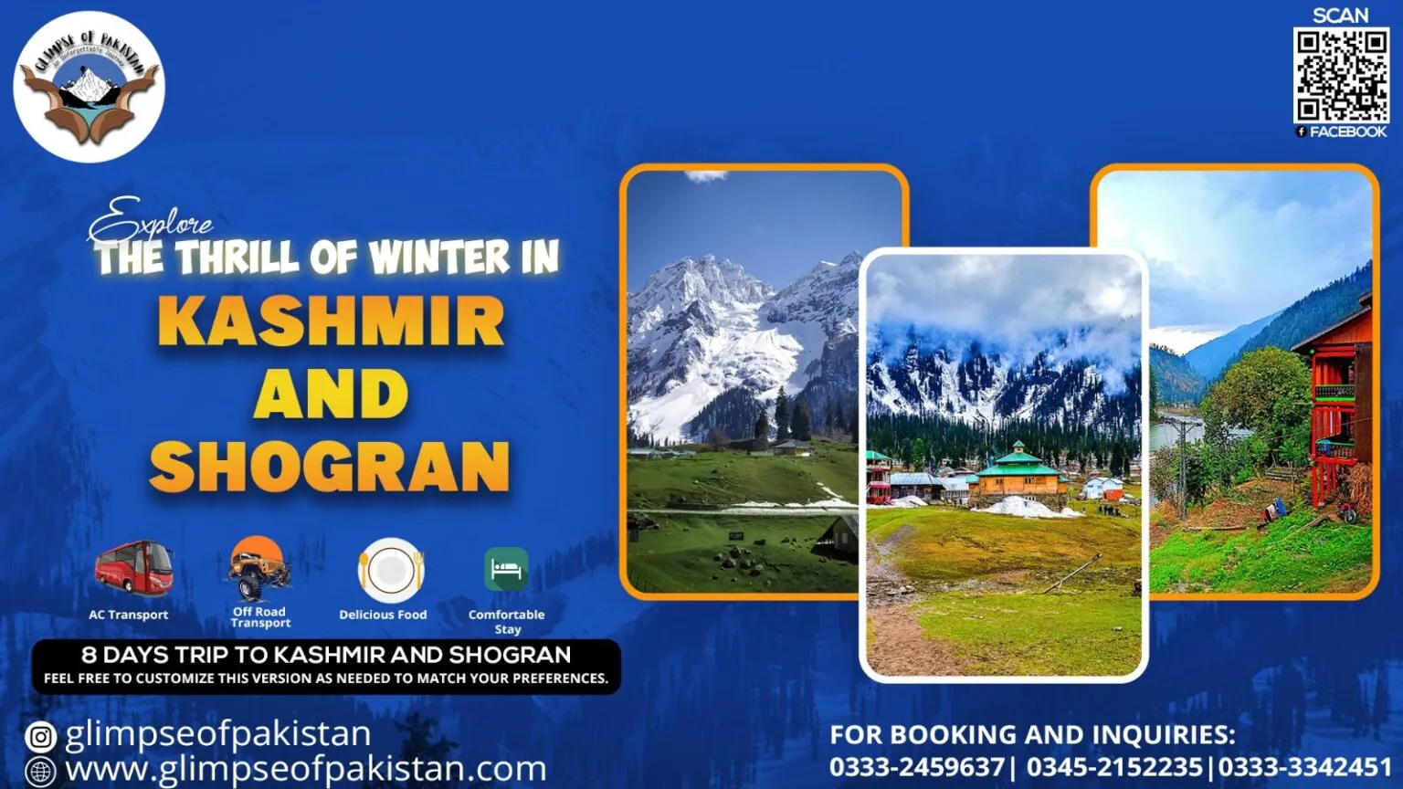 8 Day Winter Thrill to Kashmir & Shogran