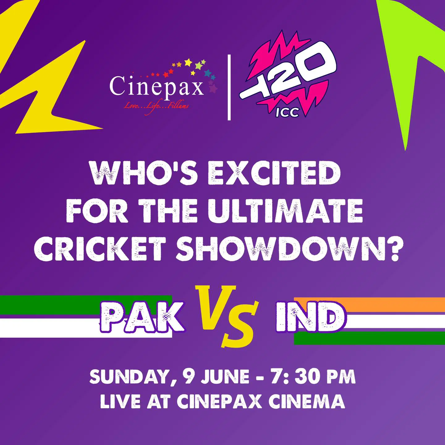 PAK vs IND Match Screening