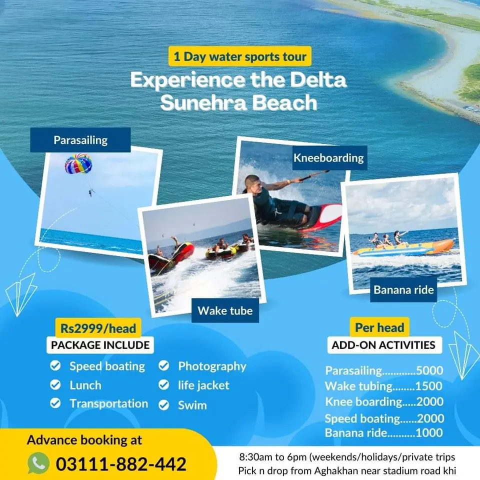 Experience the Thrill of Parasailing and Watersports at Delta Sunehri Beach